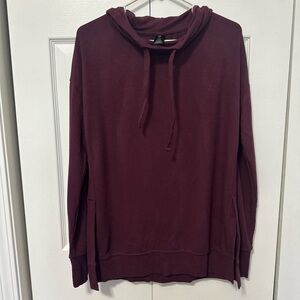 Active Life Women's Burgundy Turtleneck Top